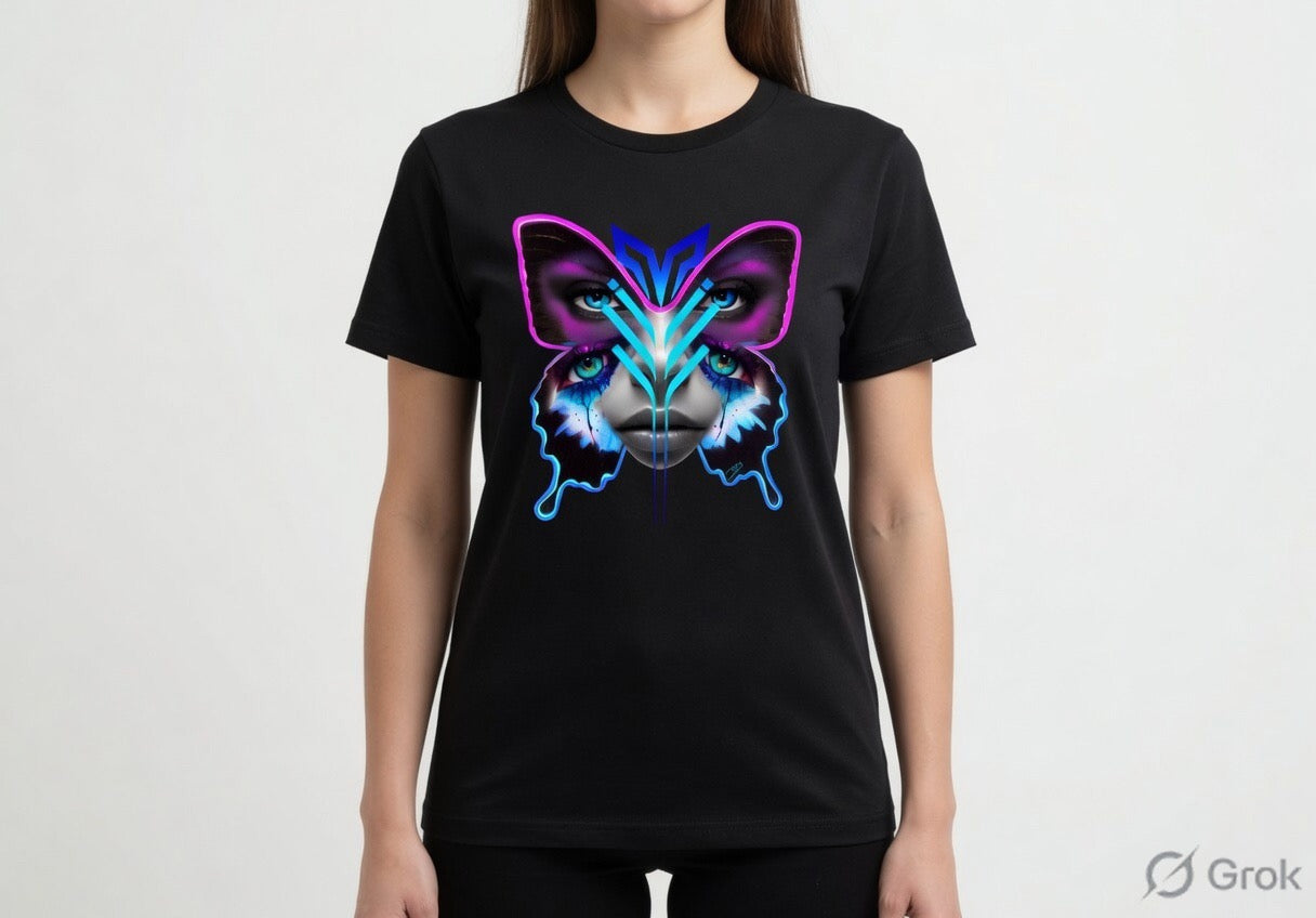 Butterfly Eyes T-Shirt | TMD Art Gallery