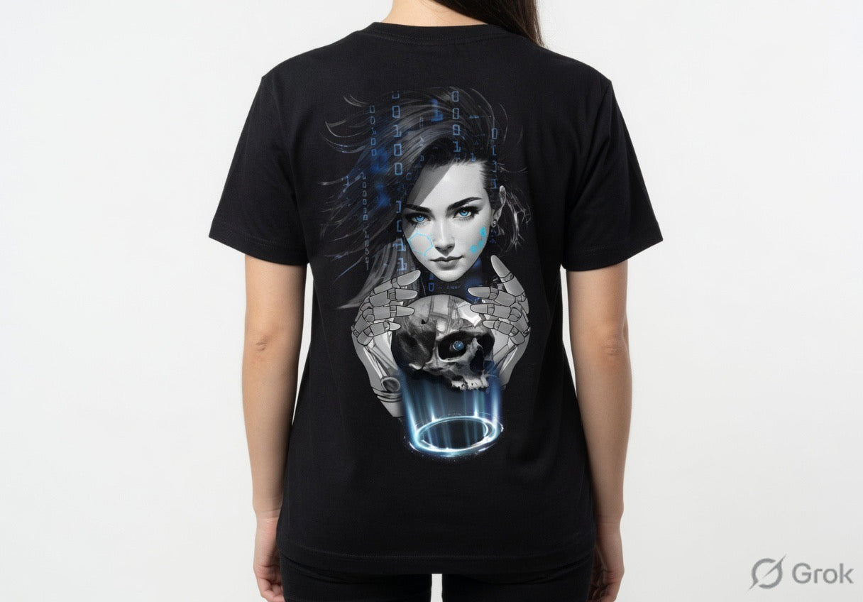 Cyber Skull T-Shirt | TMD Art Gallery